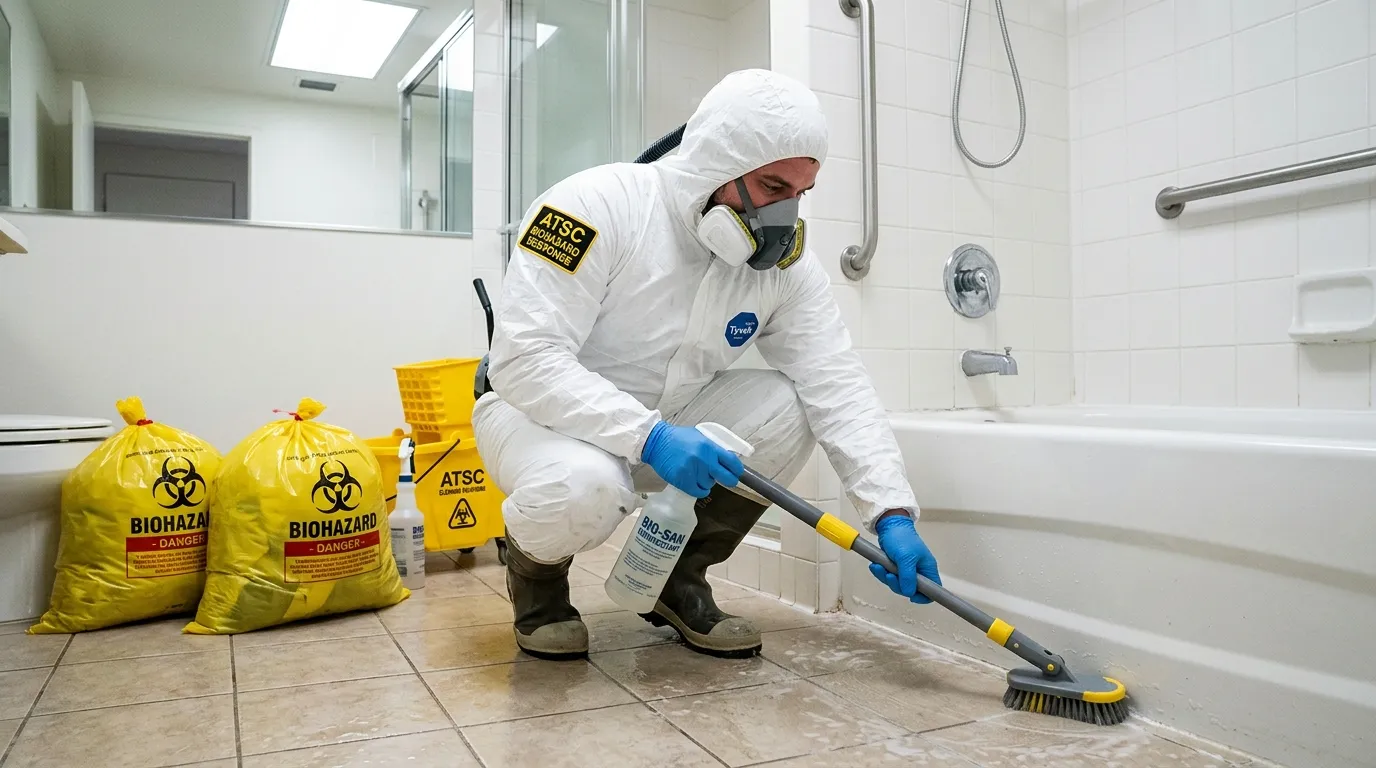 Decontamination equipment deployed for Blood Cleanup in Brown Deer